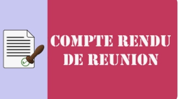 Compte rendu de la réunion mensuelle de Juin 2026