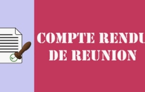 CR réunion mensuelle du 29 Août 2026